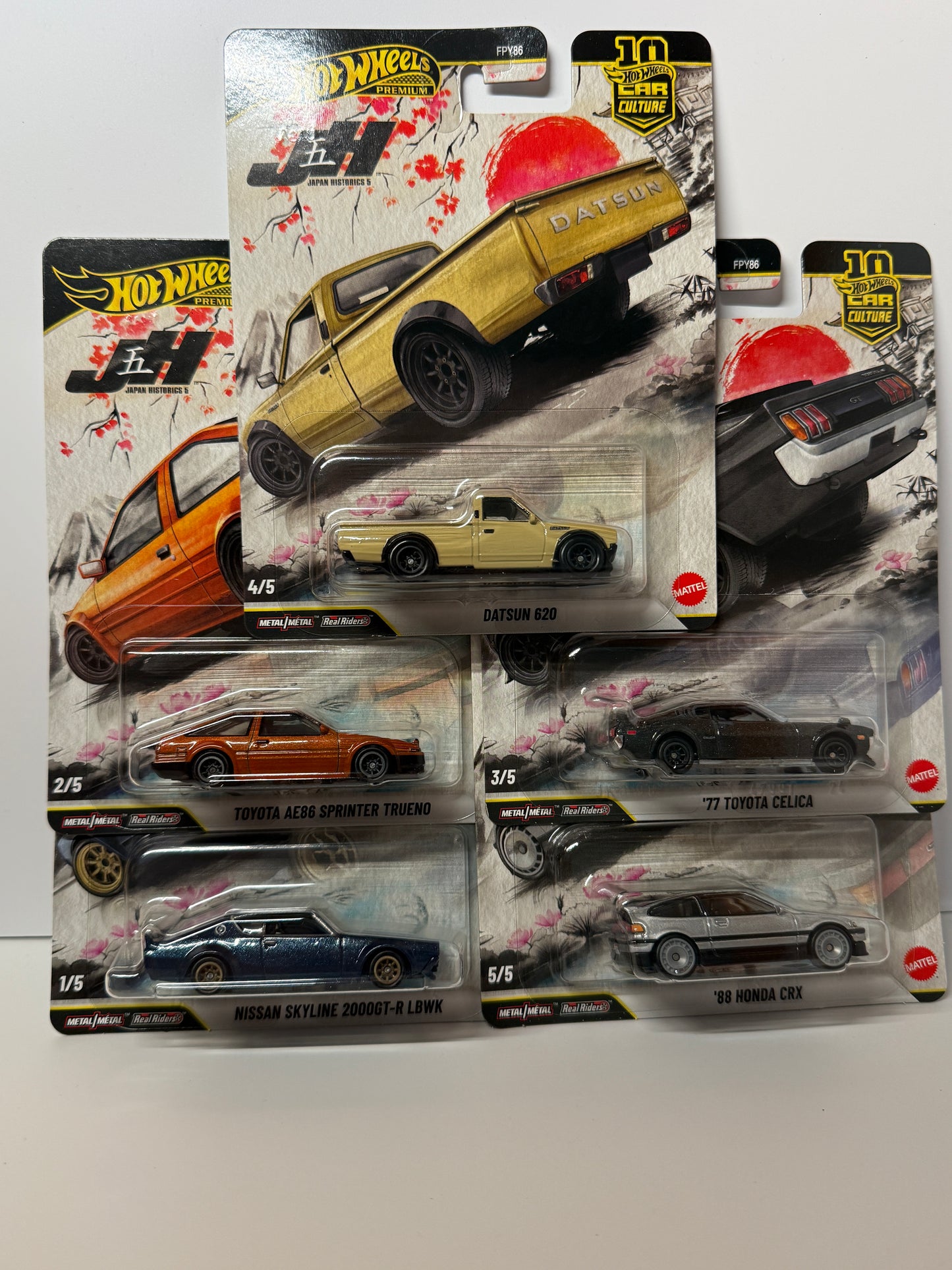 HW Car Culture Japan Historics 5 Set