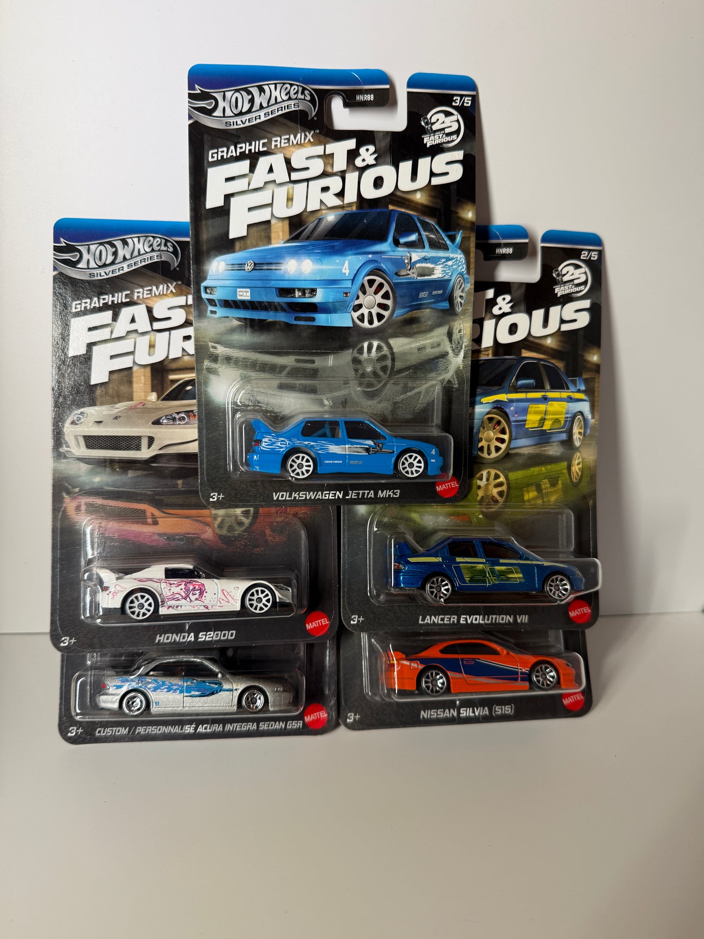 Hot Wheels Silver Series Graphic Remix Fast & Furious Set